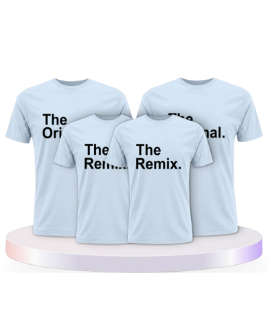 The Original und Remix Familienset T-Shirts | Paarpulli