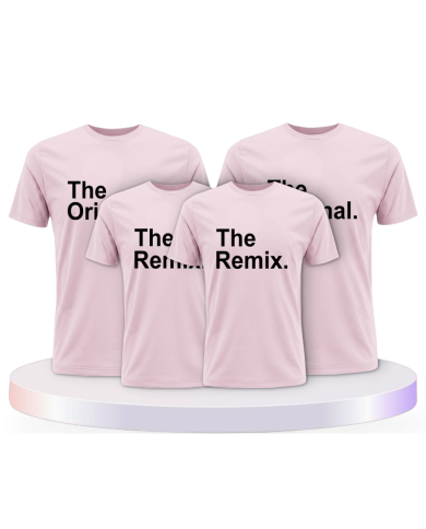 The Original und Remix Familienset T-Shirts | Paarpulli