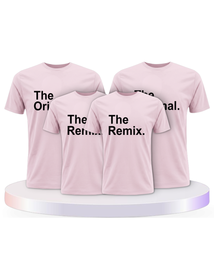 The Original und Remix Familienset T-Shirts | Paarpulli
