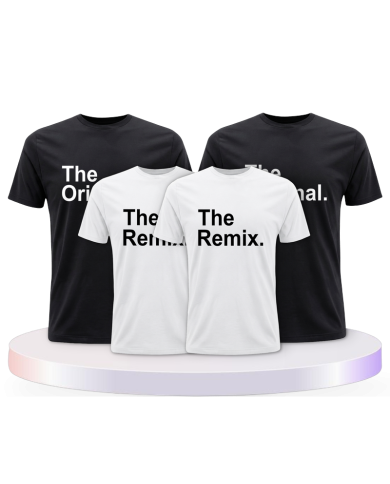 The Original und Remix Familienset T-Shirts | Paarpulli