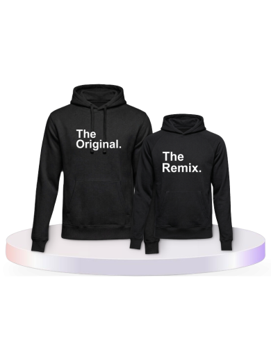 The Original The Remix Eltern Kind Pärchen Hoodies | Paarpulli