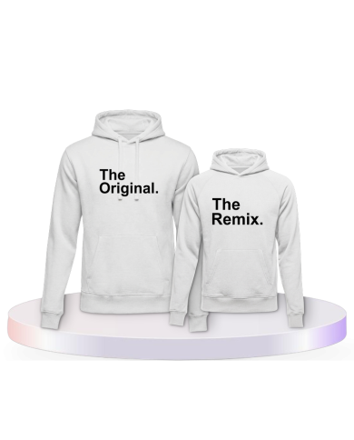 The Original The Remix Eltern Kind Pärchen Hoodies | Paarpulli