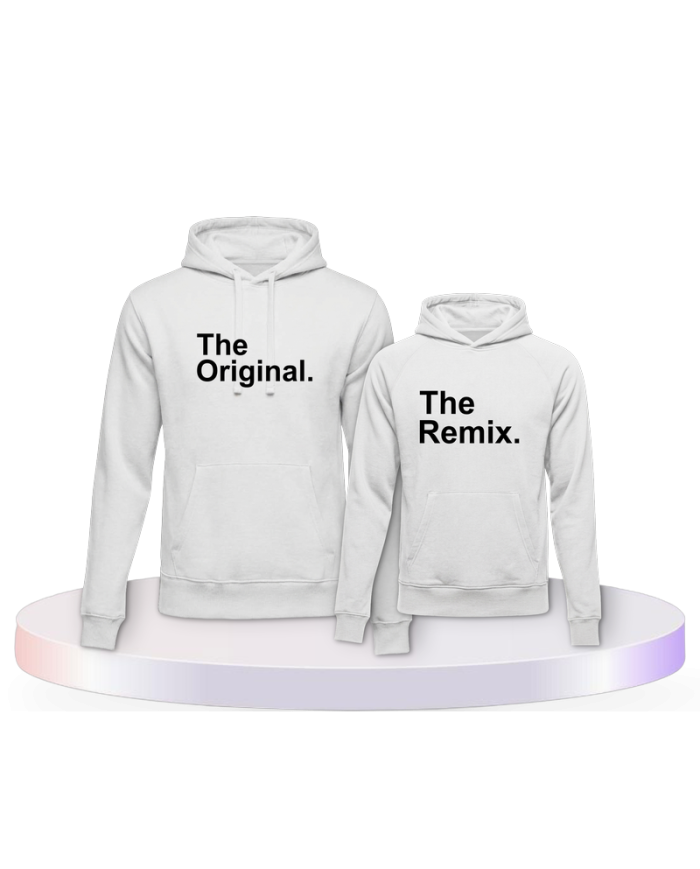 The Original The Remix Eltern Kind Pärchen Hoodies | Paarpulli