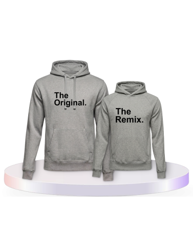 The Original The Remix Eltern Kind Pärchen Hoodies | Paarpulli