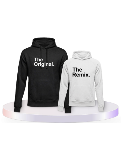 The Original The Remix Eltern Kind Pärchen Hoodies | Paarpulli