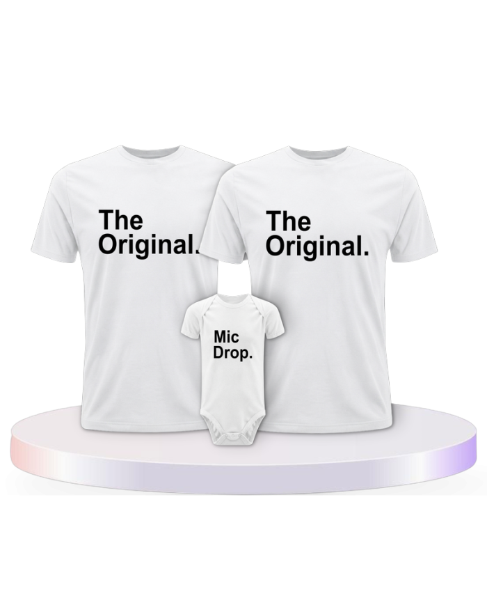 The Original und The Remix mit Baby Body Familien T-Shirts | Paarpulli