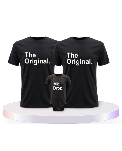 The Original und The Remix mit Baby Body Familien T-Shirts | Paarpulli