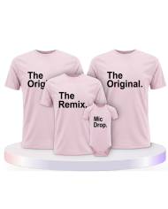 The Original The Remix und Mic Drop Familienset T-Shirts | Paarpulli