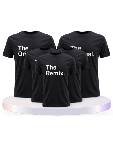 The Original The Remix und Mic Drop Familienset T-Shirts | Paarpulli