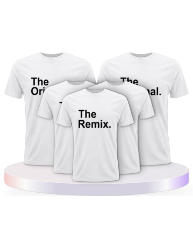 The Original The Remix und Mic Drop Familienset T-Shirts | Paarpulli