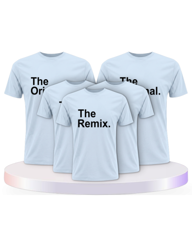 The Original The Remix und Mic Drop Familienset T-Shirts | Paarpulli