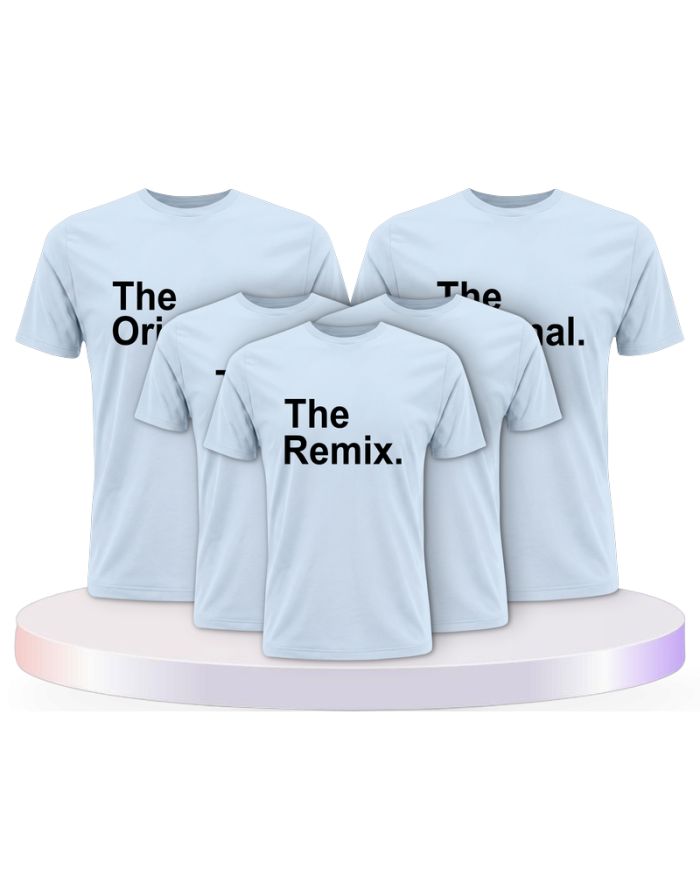 The Original The Remix und Mic Drop Familienset T-Shirts | Paarpulli