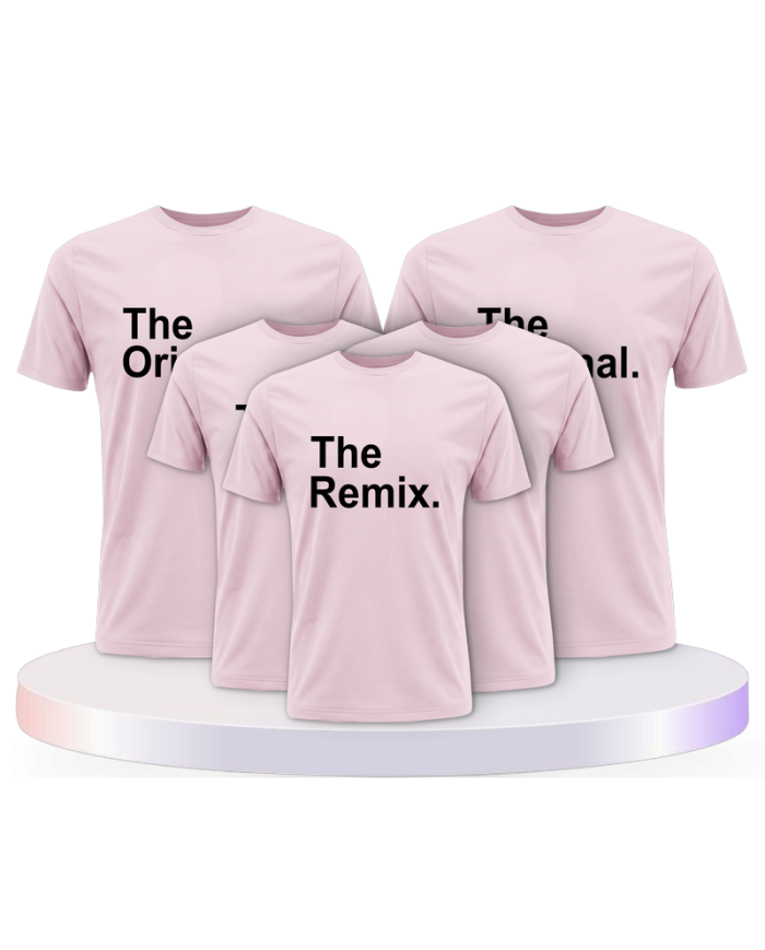 The Original The Remix und Mic Drop Familienset T-Shirts | Paarpulli