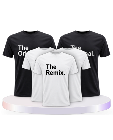 The Original The Remix und Mic Drop Familienset T-Shirts | Paarpulli
