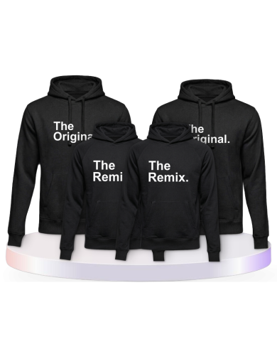 Pullis und mit The Original and the Remix Pärchen T-Shirts | Paarpulli