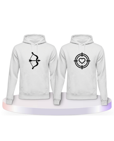 Pfeil Herz Couple Hoodies kaufen | Paarpulli
