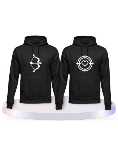 Pfeil Herz Couple Hoodies kaufen | Paarpulli