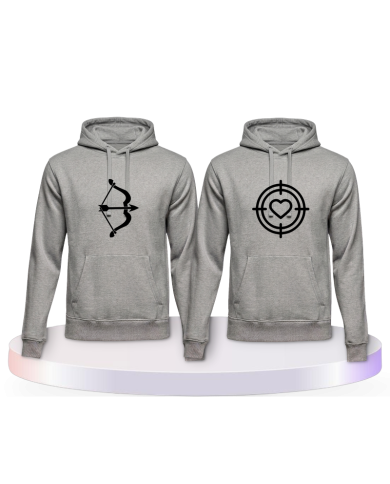Pfeil Herz Couple Hoodies kaufen | Paarpulli