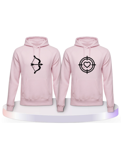 Pfeil Herz Couple Hoodies kaufen | Paarpulli