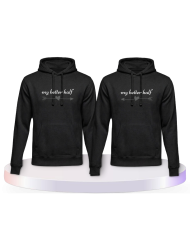 My better half mit Pfeil und Herz als Pärchen Hoodies | Paarpulli