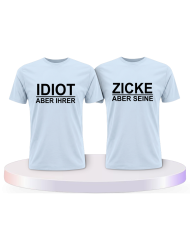 Idiot Zicke T Shirt Pärchen T-Shirts | Paarpulli