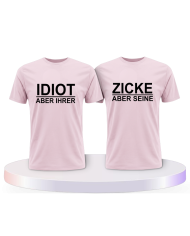 Idiot Zicke T Shirt Pärchen T-Shirts | Paarpulli
