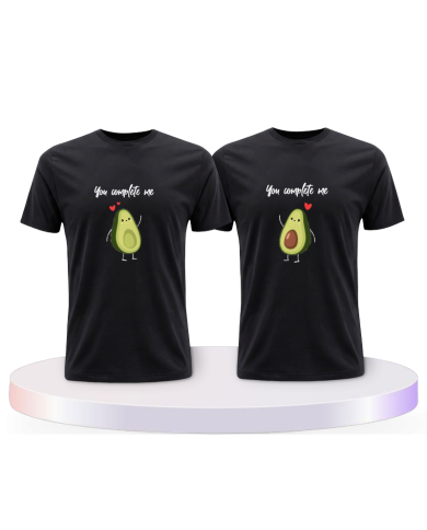 T Shirt bedruckt mit You complete Me Pärchen T-Shirts | Paarpulli