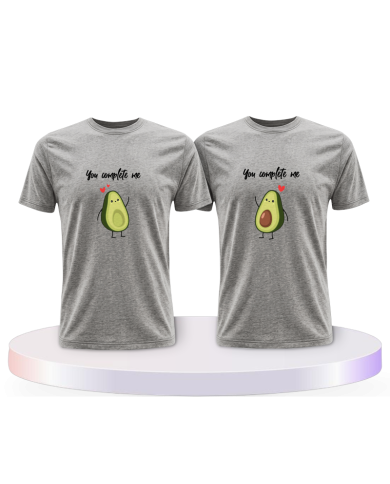T Shirt bedruckt mit You complete Me Pärchen T-Shirts | Paarpulli