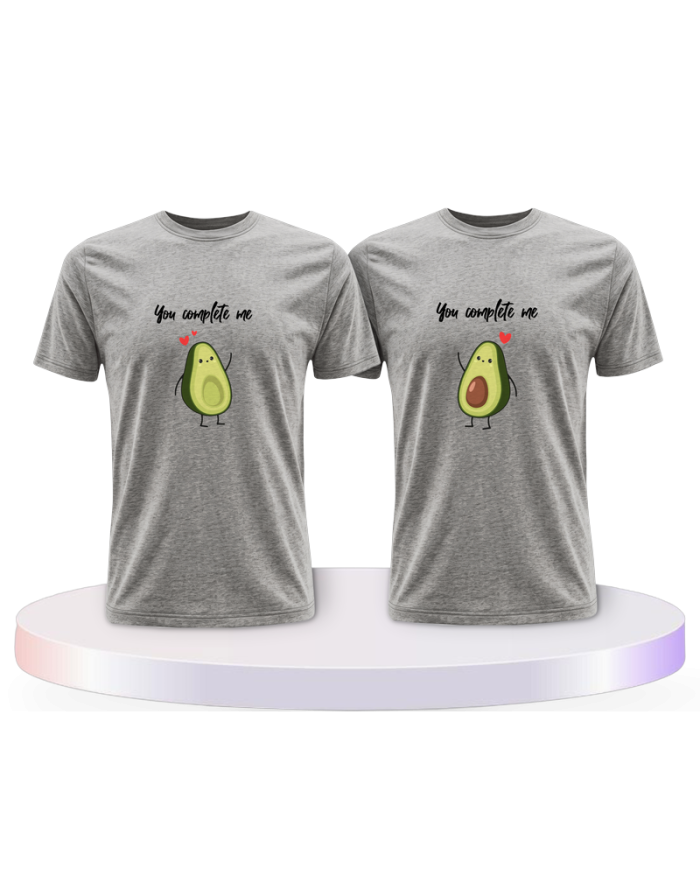 T Shirt bedruckt mit You complete Me Pärchen T-Shirts | Paarpulli