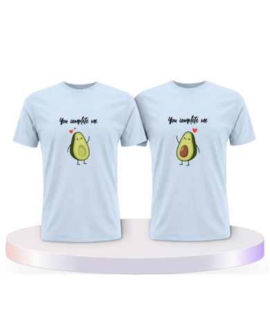 T Shirt bedruckt mit You complete Me Pärchen T-Shirts | Paarpulli
