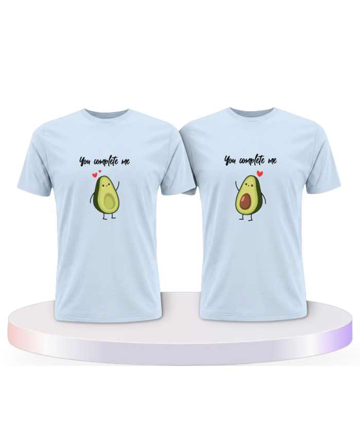 T Shirt bedruckt mit You complete Me Pärchen T-Shirts | Paarpulli