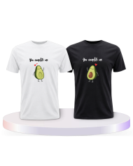 T Shirt bedruckt mit You complete Me Pärchen T-Shirts | Paarpulli