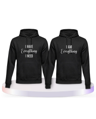 I have everything i need i am everything Pärchen Hoodies | Paarpulli