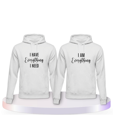 I have everything i need i am everything Pärchen Hoodies | Paarpulli