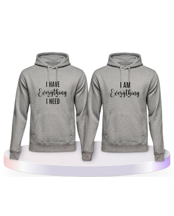 I have everything i need i am everything Pärchen Hoodies | Paarpulli