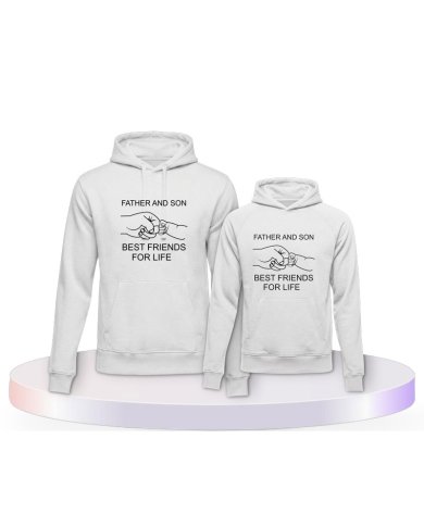 Best Friends For Life Familylook Eltern-Kind Hoodies | Paarpulli