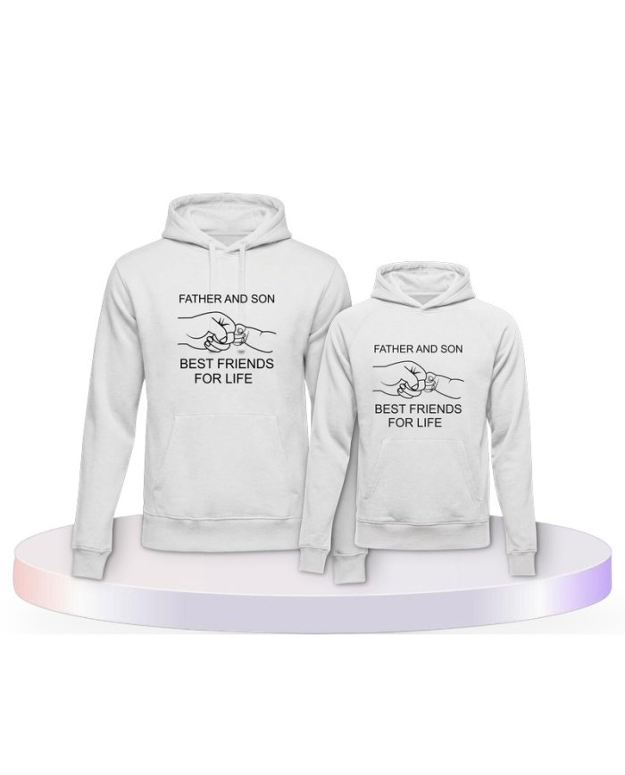 Best Friends For Life Familylook Eltern-Kind Hoodies | Paarpulli