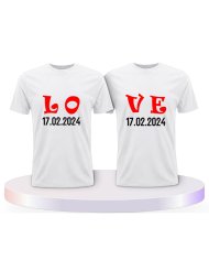 Love Initial Couple T-Shirts kaufen | Paarpulli
