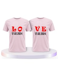 Love Initial Couple T-Shirts kaufen | Paarpulli