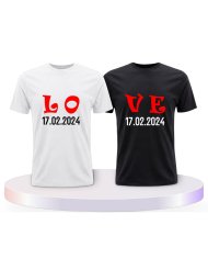 Love Initial Couple T-Shirts kaufen | Paarpulli