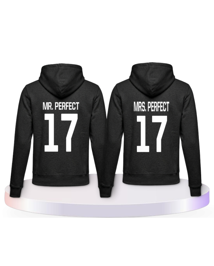 Mr Mrs Perfect Pulli Pärchen Hoodies | Paarpulli