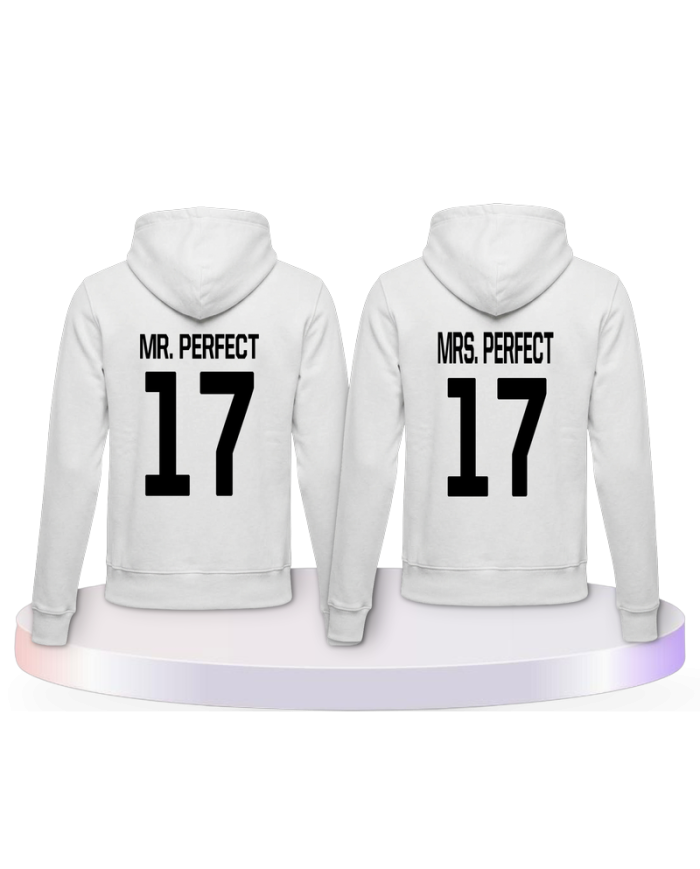 Mr Mrs Perfect Pulli Pärchen Hoodies | Paarpulli
