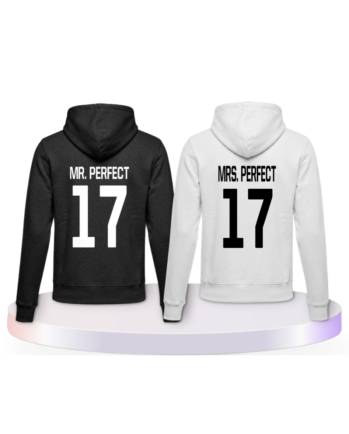 Mr Mrs Perfect Pulli Pärchen Hoodies | Paarpulli
