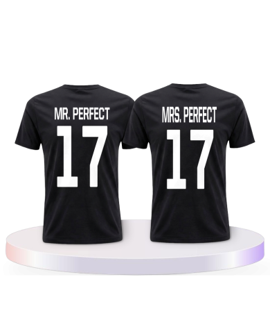 Gemeinsamer Look: Mr Mrs Perfect T-Shirts | Paarpulli