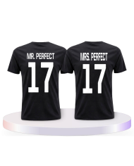 Gemeinsamer Look: Mr Mrs Perfect T-Shirts | Paarpulli