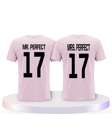 Gemeinsamer Look: Mr Mrs Perfect T-Shirts | Paarpulli