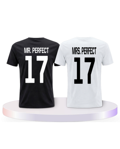 Gemeinsamer Look: Mr Mrs Perfect T-Shirts | Paarpulli