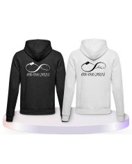 Unendlich Initial Pärchen Hoodies | Paarpulli