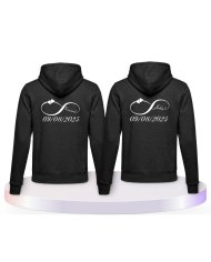 Unendlich Initial Pärchen Hoodies | Paarpulli