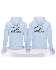 Unendlich Initial Pärchen Hoodies | Paarpulli